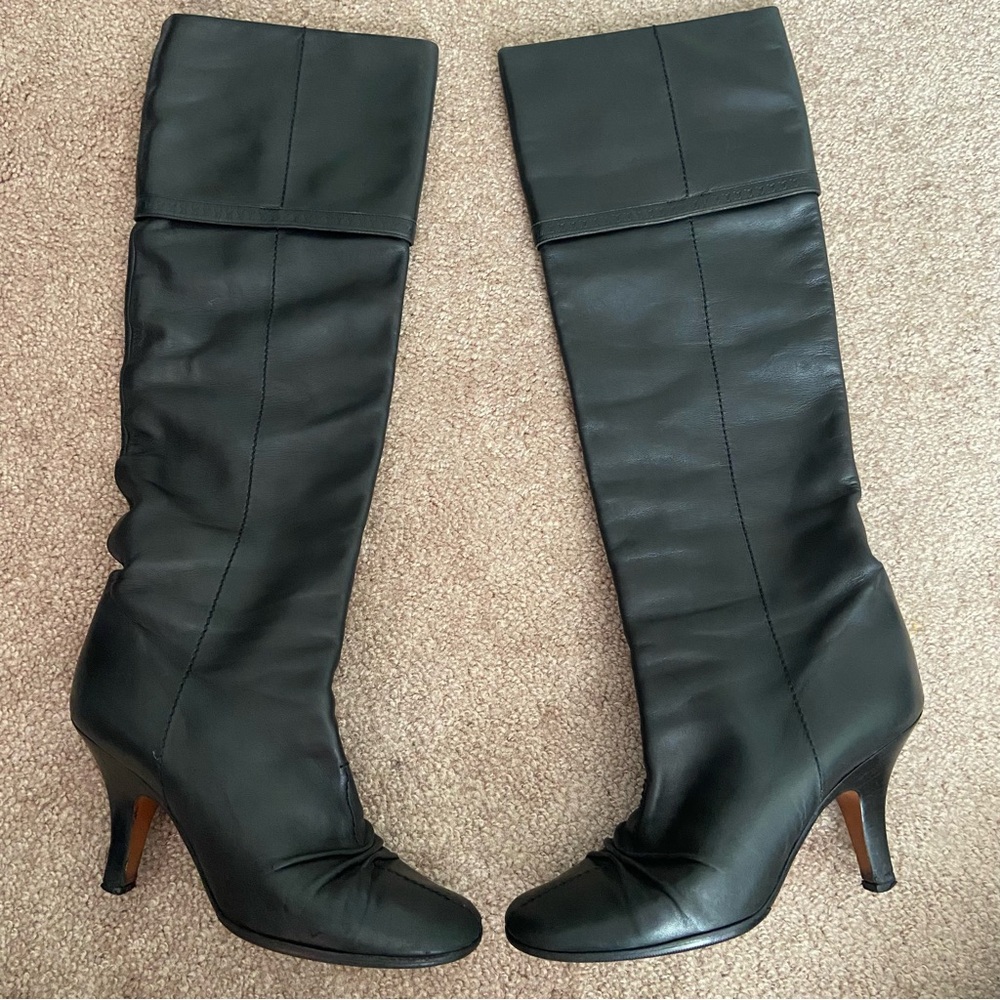 Louis Vuitton Leather Tall Stiletto Boots - Picture 3 of 16